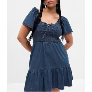 GAP Denim Flutter Dress